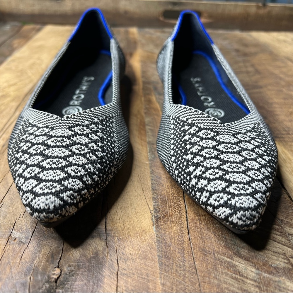 Rothy’s Points In Retired Black Python Print. Wom… - image 7